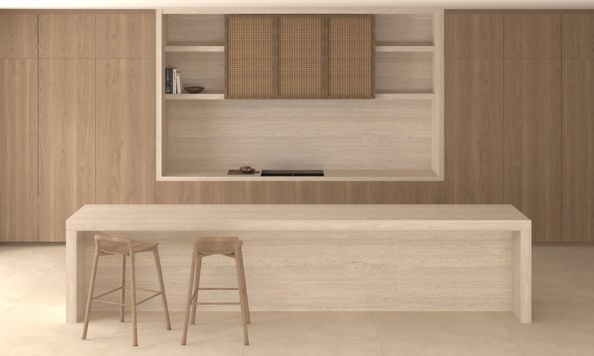 163x323 TRAVERTINE FİLDİŞİ MAT 12 MM - 5