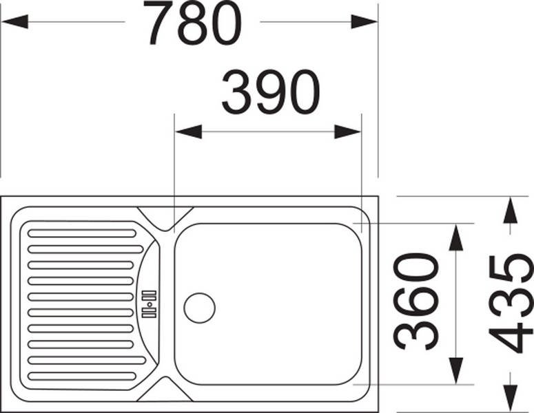 Pera 43,5x78 H Paslanmaz Çelik Ankastre Eviye