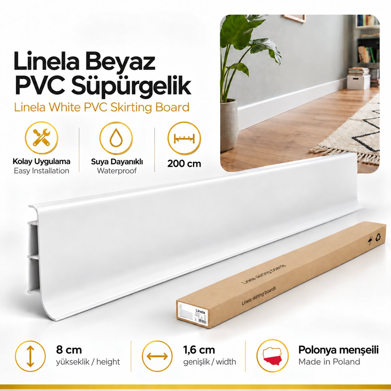 Linela_beyaz_401_PVC_supurgelik_Sudan_etkilenmez