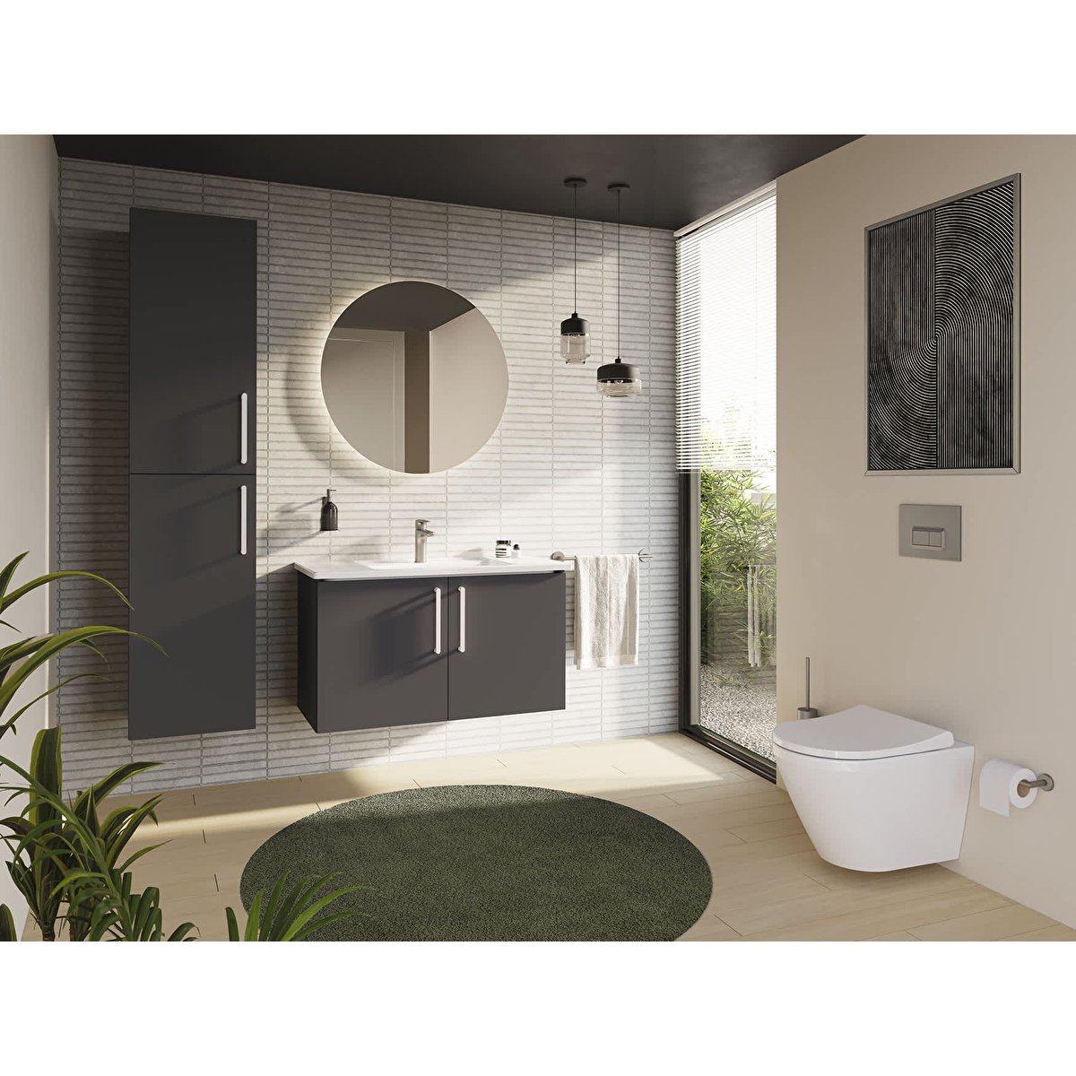 Root Round Lavabo Bataryası - 5
